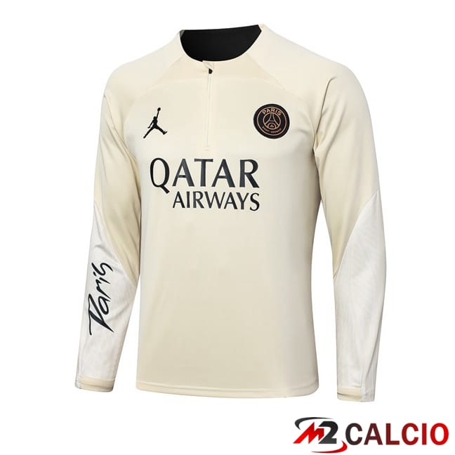 Felpa Allenamento JORDAN Paris PSG Giallo 2024/2025