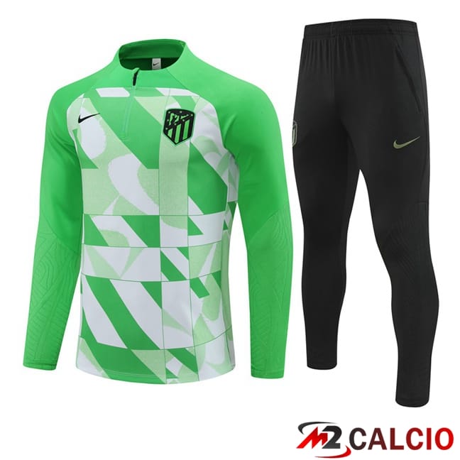 Insieme Tuta Calcio Atletico Madrid Verde 2024/2025