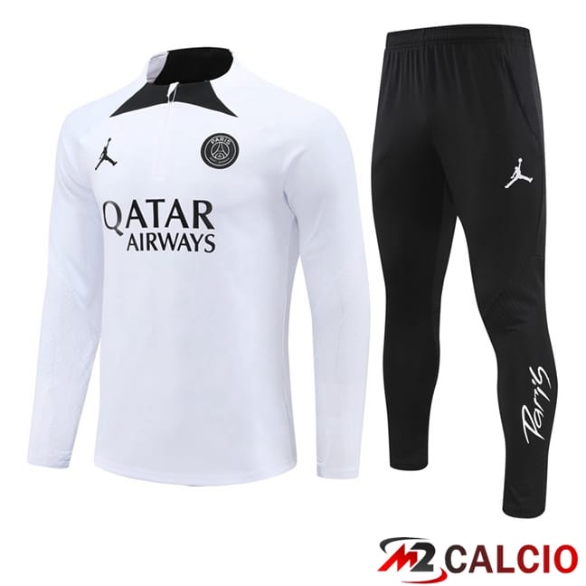 Insieme Tuta Calcio JORDAN Paris PSG Bianco 2024/2025