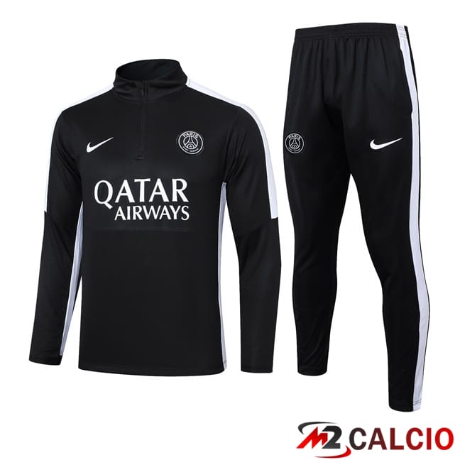 Insieme Tuta Calcio JORDAN Paris PSG Nero 2024/2025
