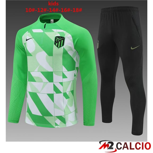 Insieme Tuta Calcio Atletico Madrid Bambino Verde 2024/2025