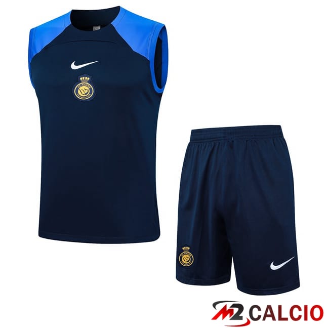 Canotta Allenamento Al-Nassr FC + Pantaloncini Blu Reale 2024/2025