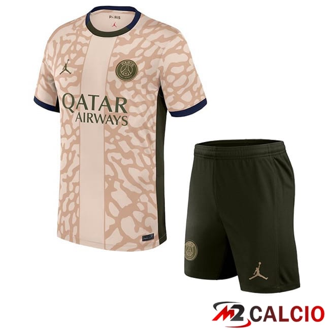 Maglie Calcio Paris PSG Bambino Quarto Rosa 2023/2024