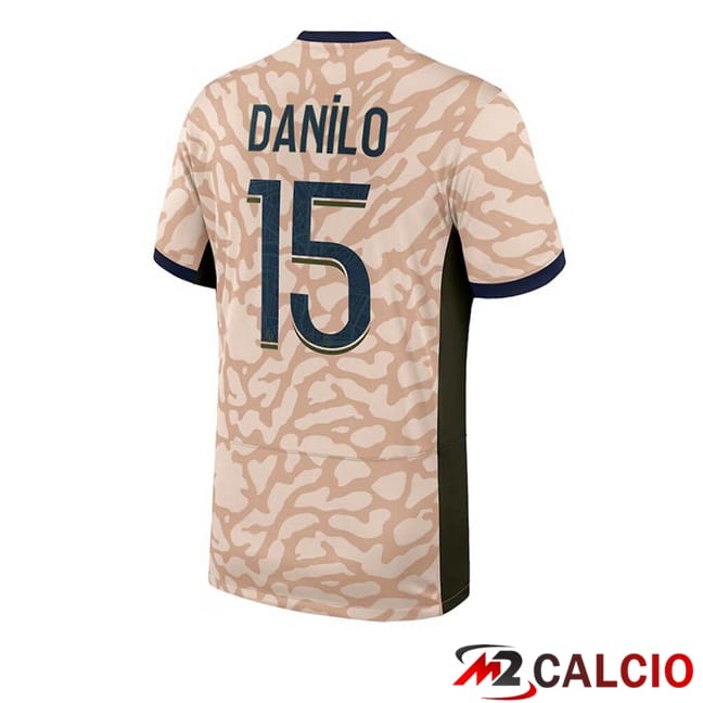 Maglie Calcio Paris PSG (Danilo 15) Quarto Rosa 2023/2024