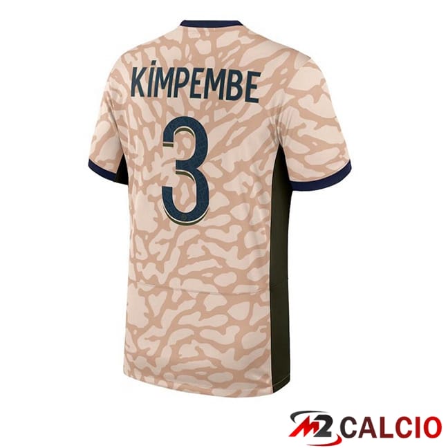 Maglie Calcio Paris PSG (Kimpembe 3) Quarto Rosa 2023/2024