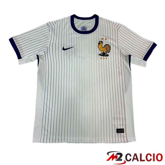 Maglie Calcio Equipe De Francia Seconda Bianco Versione Trapelata UEFA Euro 2024