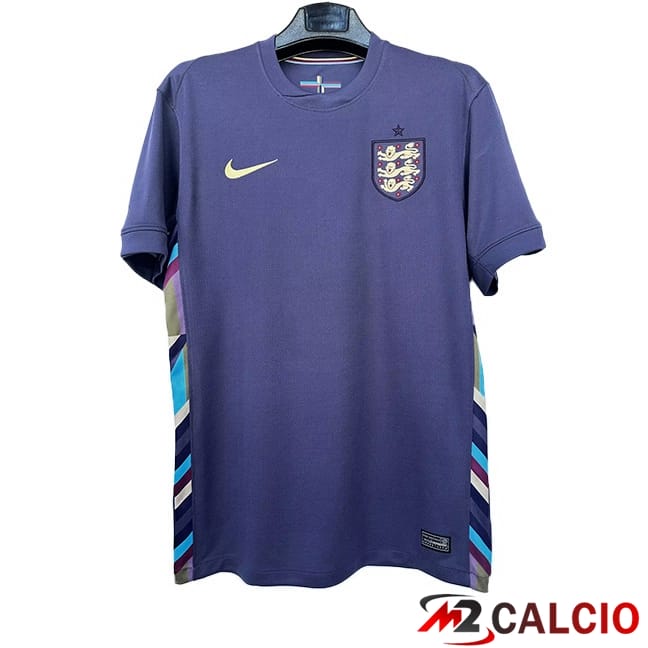 Maglie Calcio Equipe De Inghilterra Seconda Viola Versione Trapelata UEFA Euro 2024