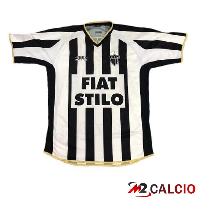 Maglie Calcio Atletico Mineiro Retro Prima Nero Bianco 2003