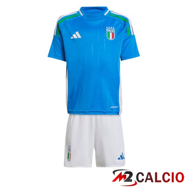 Maglie Calcio Italia Bambino Prima Blu 2024/2025
