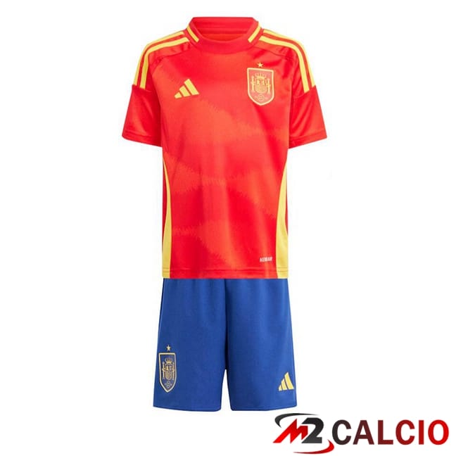 Maglie Calcio Spagna Bambino Prima Rosso 2024/2025