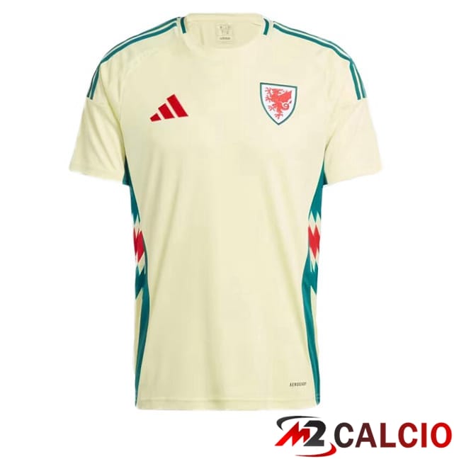 Maglie Calcio Galles Seconda Giallo 2024/2025