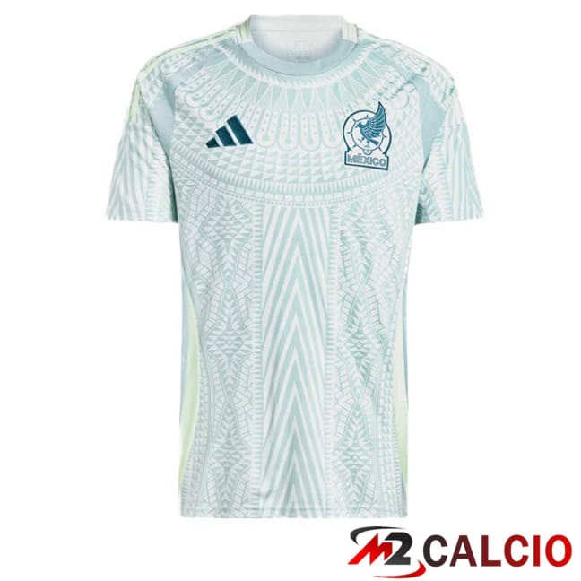 Maglie Calcio Messico Seconda Blu Bianco 2024/2025