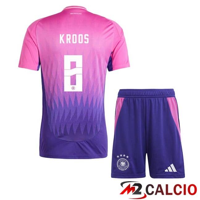 Maglie Calcio Germania (KROOS 8) Bambino Seconda Rosa Viola 2024/2025