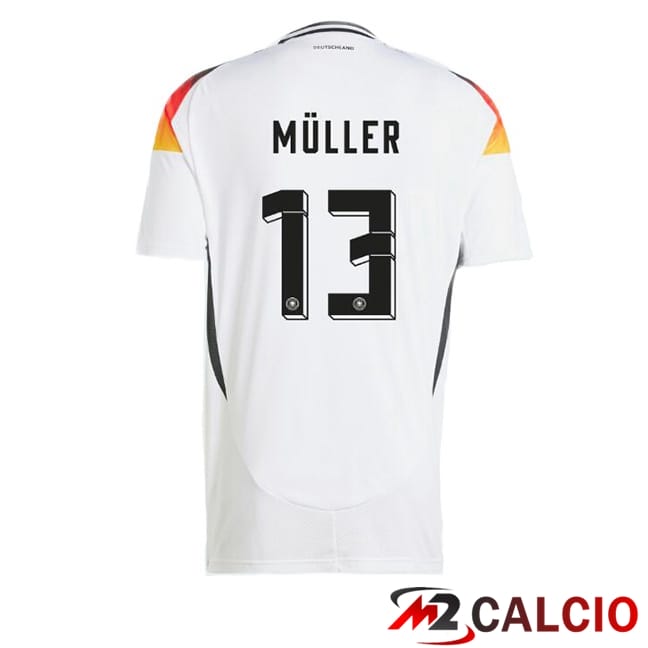 Maglie Calcio Germania (MÜLLER 13) Prima Bianco 2024/2025