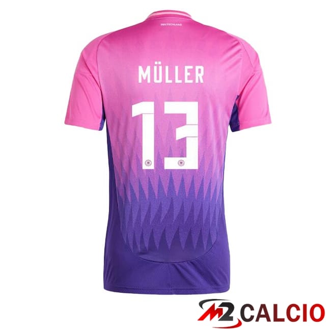 Maglie Calcio Germania (MÜLLER 13) Seconda Rosa Viola 2024/2025
