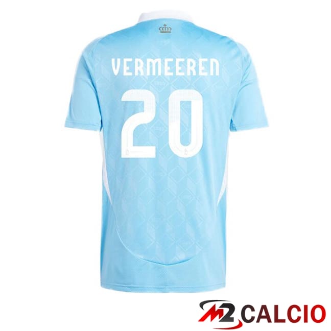 Maglie Calcio Belgio (VERMEEREN 20) Seconda Blu 2024/2025