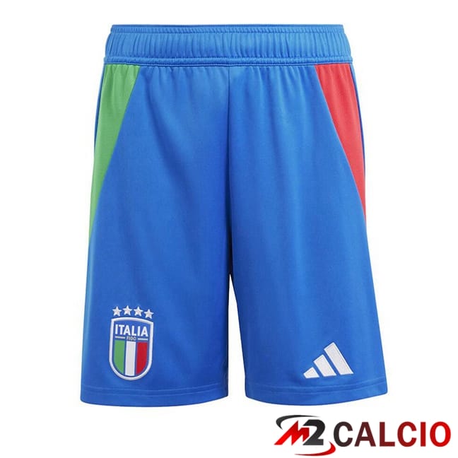 Pantaloncini Calcio Italia Seconda Blu 2024/2025