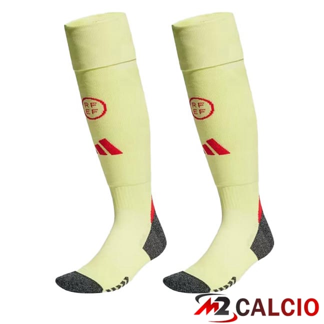 Calzini Calcio Spagna Seconda Giallo 2024/2025