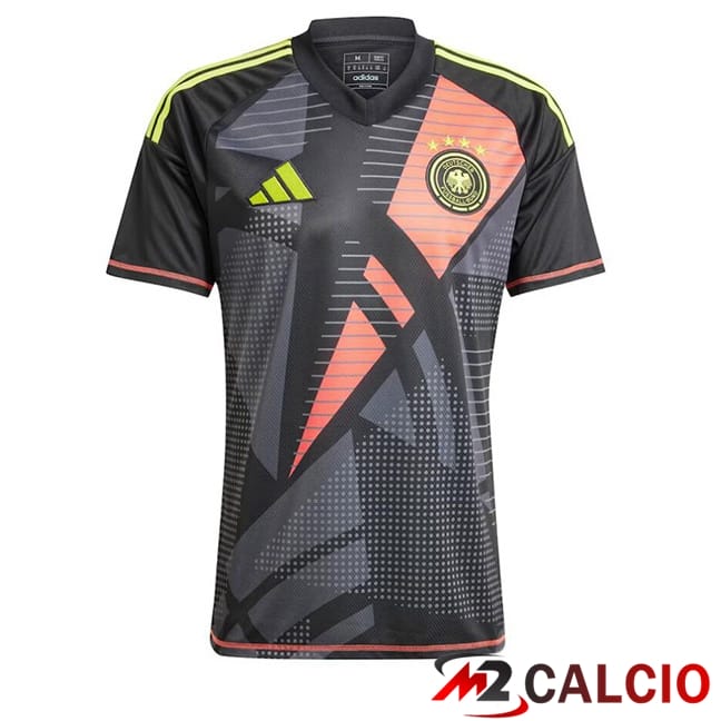 Maglie Calcio Germania Portiere Nero UEFA Euro 2024