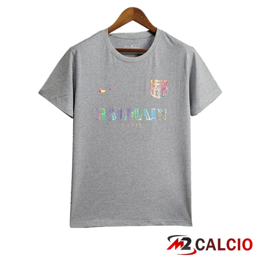 Maglie Calcio FC Barcellona Casual Grigio 2024/2025