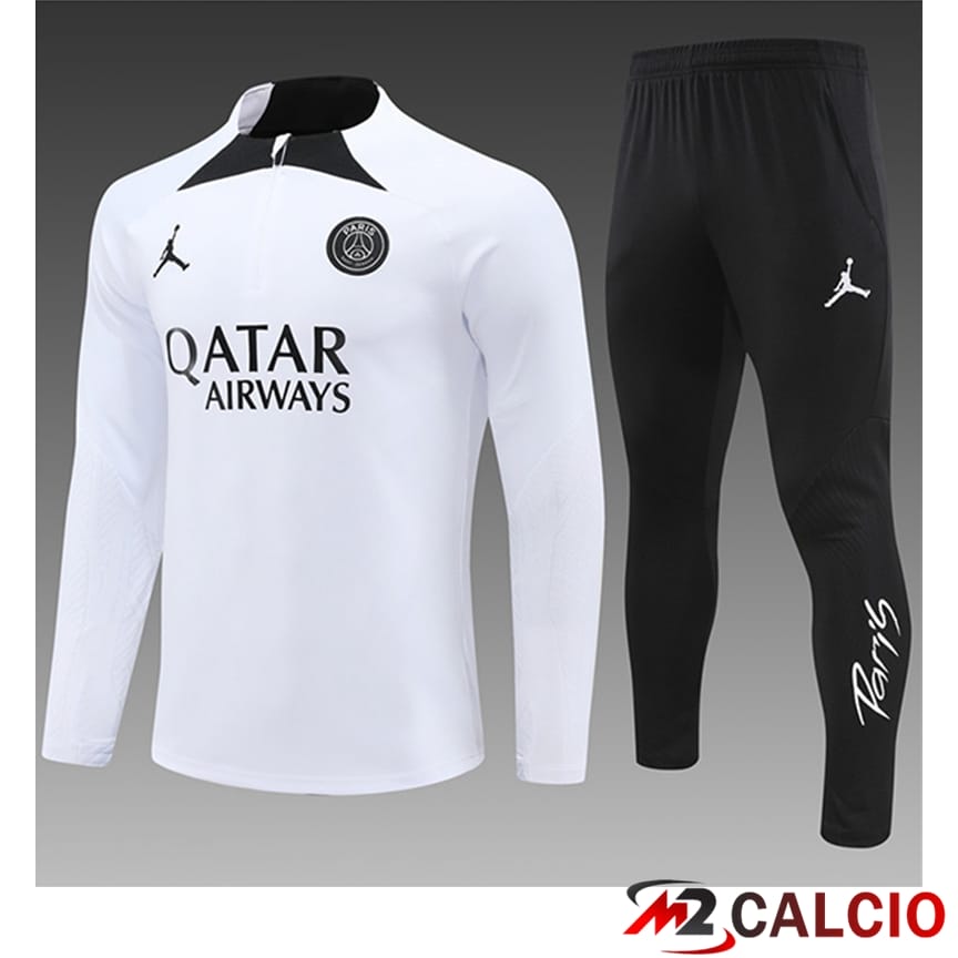 Tuta Calcio PSG Bambino Bianco/Nero 2024/2025