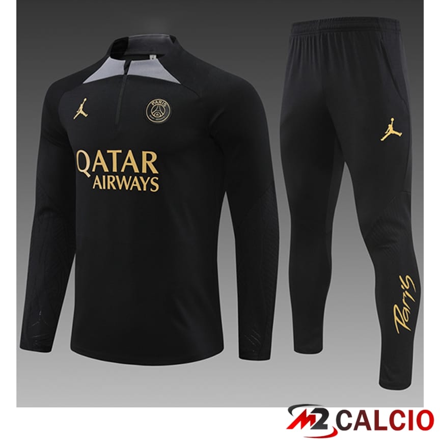 Tuta Calcio PSG Bambino Nero 2024/2025