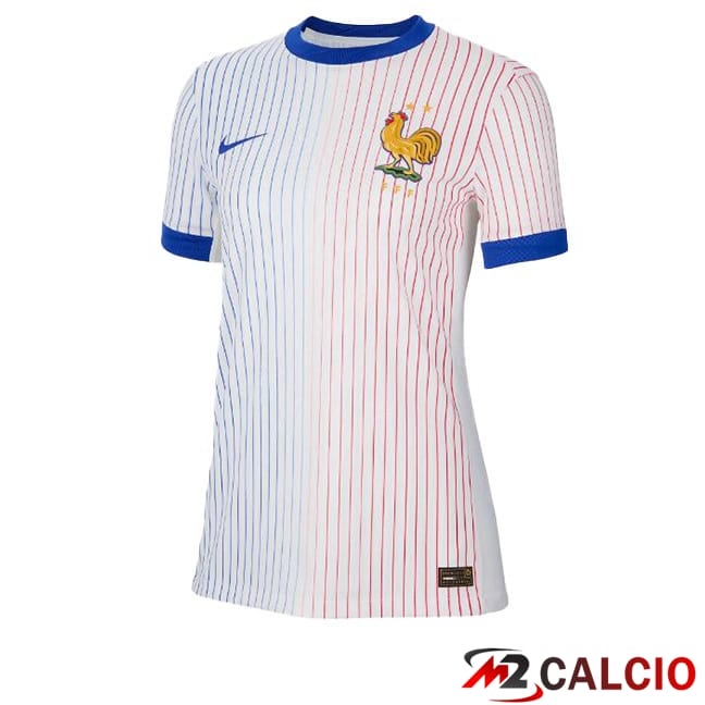 Maglie Calcio Francia Donna Seconda Bianco 2024/2025