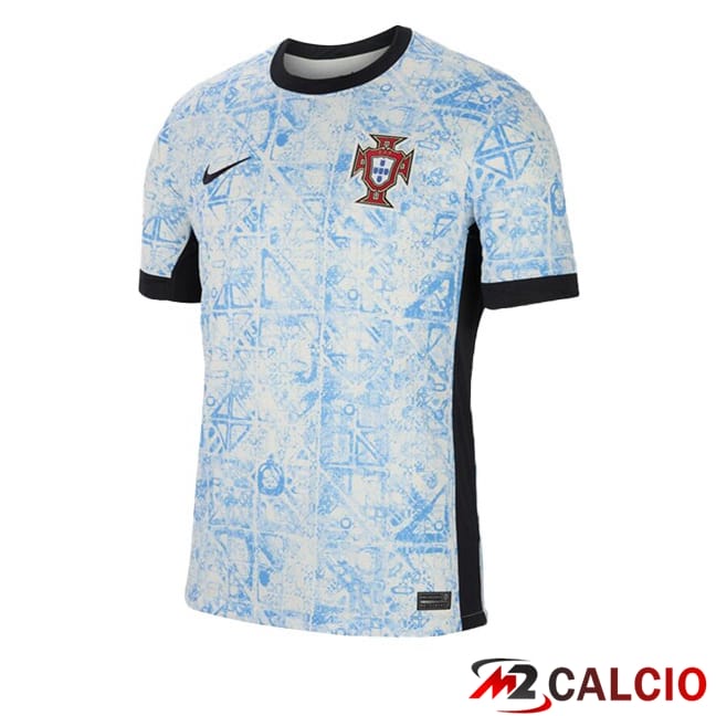 Maglie Calcio Portogallo Seconda Blu Bianco 2024/2025