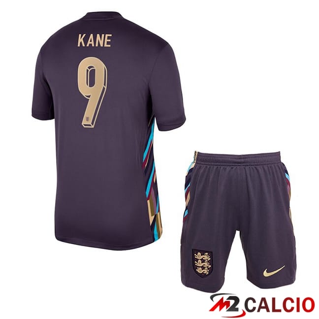 Maglie Calcio Inghilterra (Kane 9) Bambino Seconda Viola 2024/2025