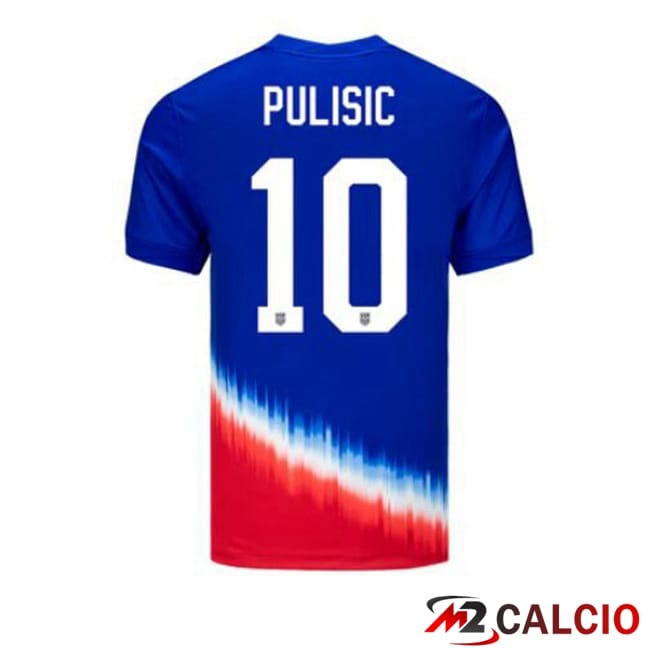 Maglie Calcio USA (Pulisic 10) Seconda Blu 2024/2025