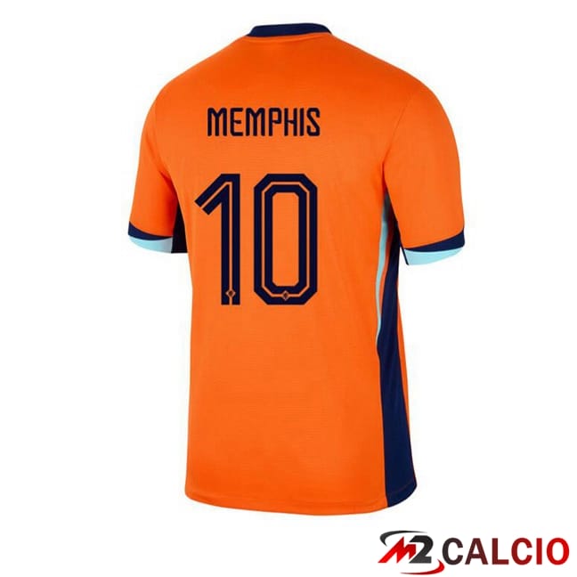 Maglie Calcio Paesi Bassi (MEMPHIS 10) Prima Arancia 2024/2025
