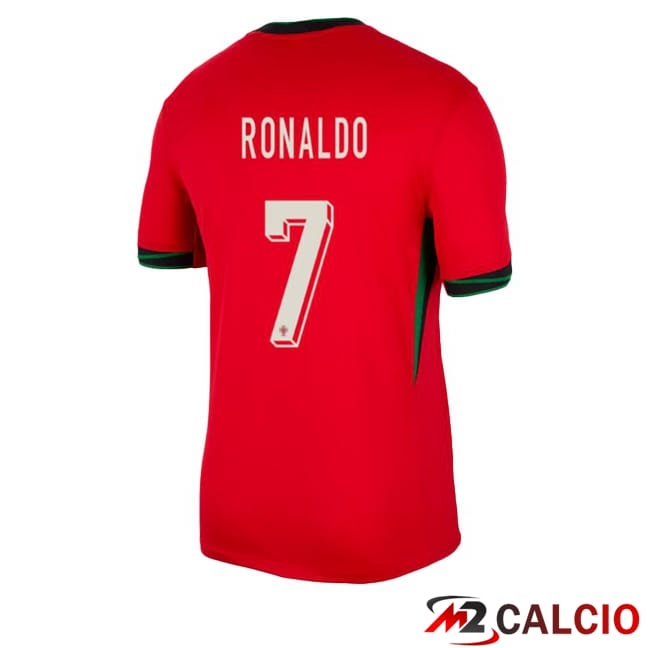 Maglie Calcio Portogallo (RONALDO 7) Prima Rosso 2024/2025