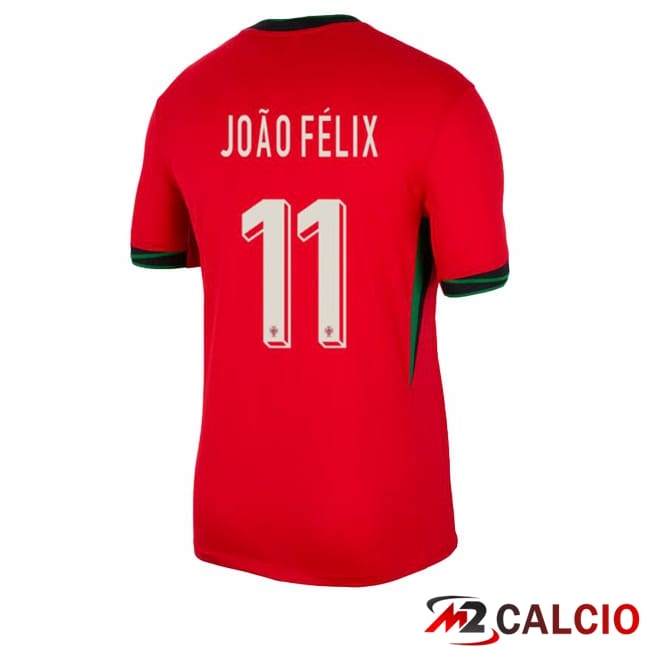Maglie Calcio Portogallo (JOÃO FÉLIX 11) Prima Rosso 2024/2025