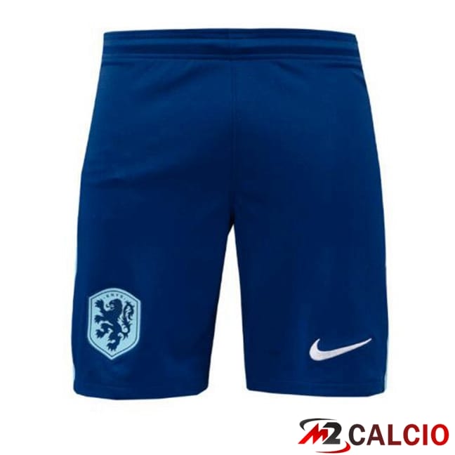 Pantaloncini Calcio Paesi Bassi Seconda Blu Reale 2024/2025
