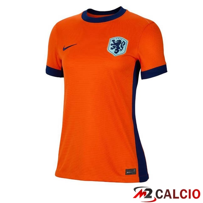 Maglie Calcio Paesi Bassi Donna Prima Arancia UEFA Euro 2024
