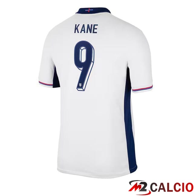 Maglie Calcio Inghilterra (Kane 9) Prima Bianco UEFA Euro 2024