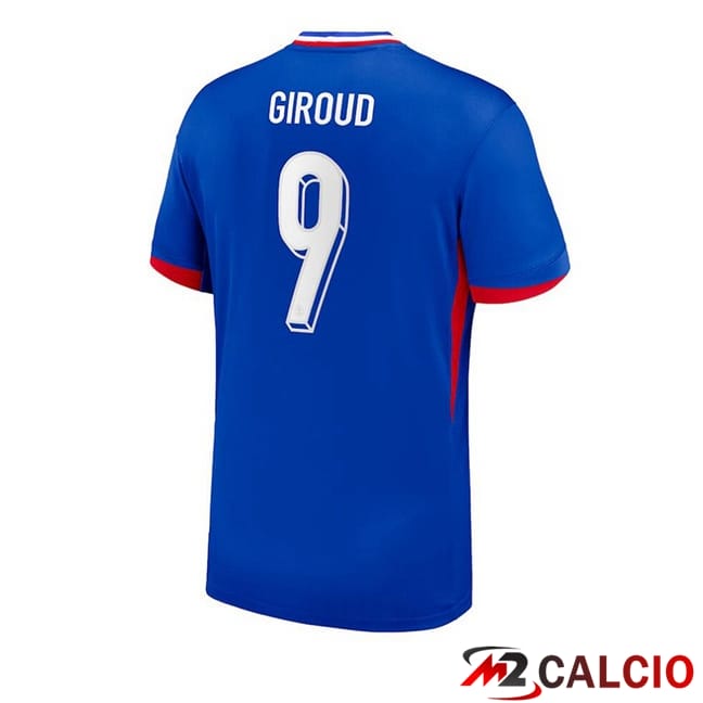 Maglie Calcio Francia (Giroud 9) Prima Blu UEFA Euro 2024