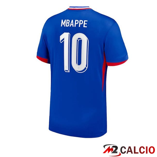Maglie Calcio Francia (MBAPPE 10) Prima Blu UEFA Euro 2024