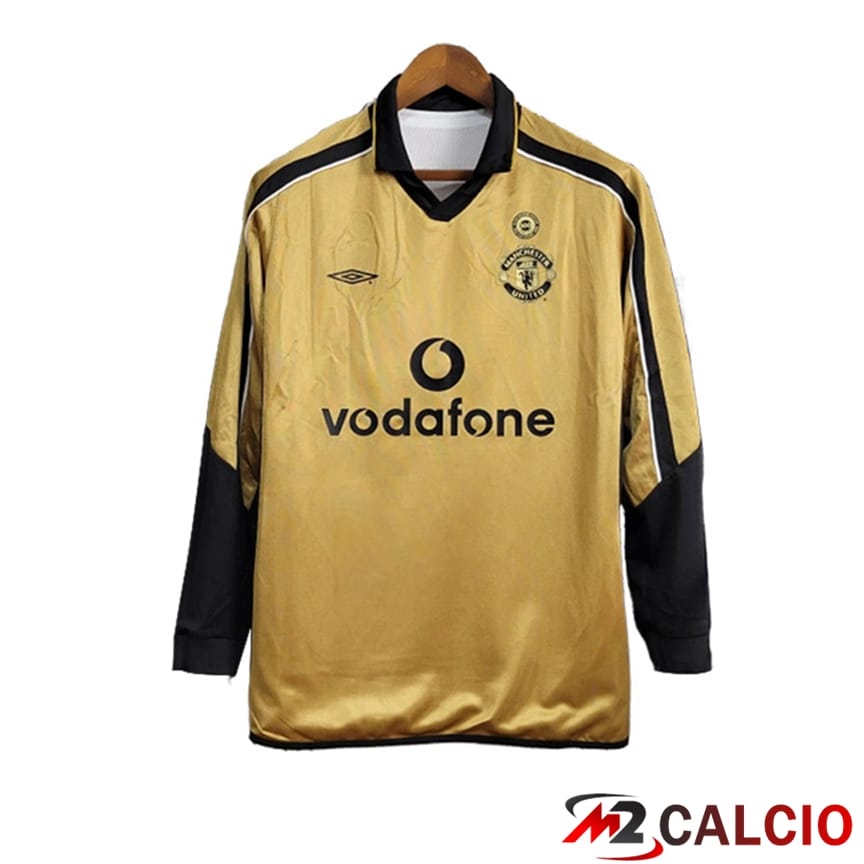 Maglie Calcio Manchester United Retro Terza Manica Lunga 2001/2002