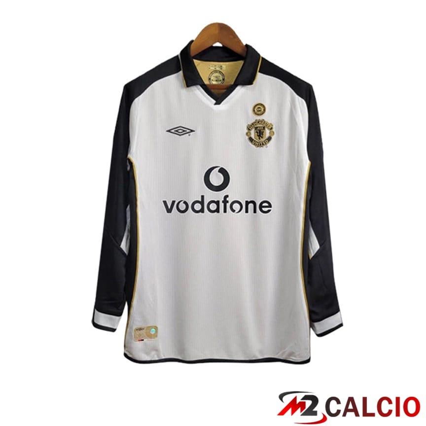 Maglie Calcio Manchester United Retro Seconda Manica Lunga 2001/2002