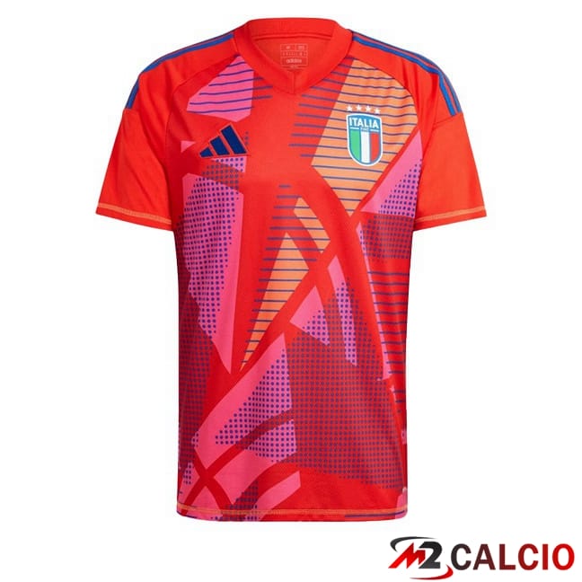 Maglie Calcio Italia Portiere Rosso 2024/2025