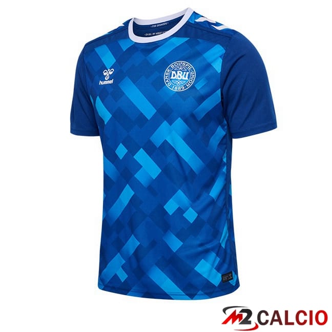Maglie Calcio Danimarca Portiere Blu UEFA Euro 2024