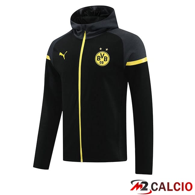 Felpa Con Cappuccio Dortmund BVB Nero 2024/2025