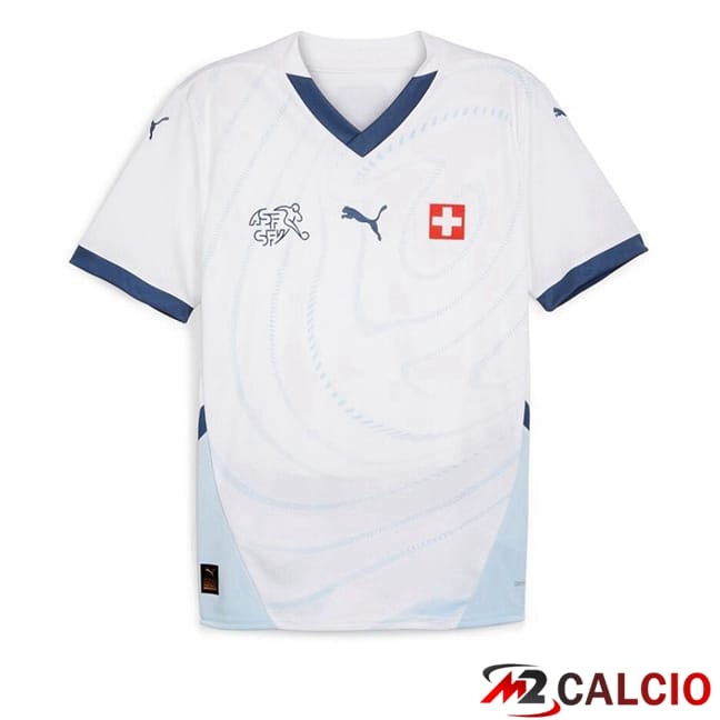 Maglie Calcio Svizzero Seconda Bianco 2024/2025