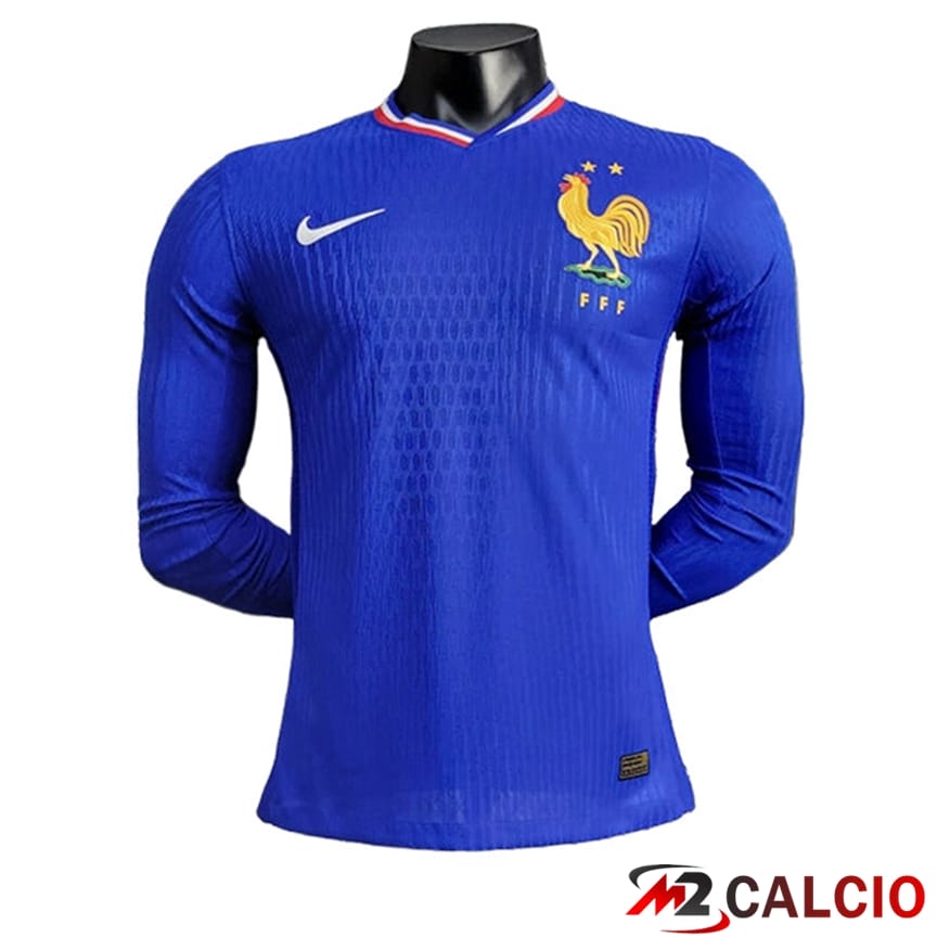 Maglie Calcio Francia Manica Lunga Prima 2024/2025