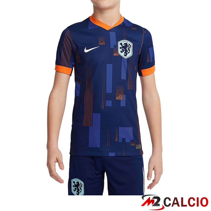 Maglie Calcio Paesi Bassi Bambino Seconda 2024/2025