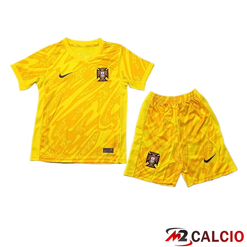 Maglie Calcio Portogallo Bambino Portiere UEFA Euro 2024