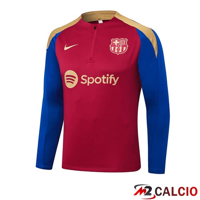Felpa Allenamento FC Barcellona Blu Rosso 2024/2025