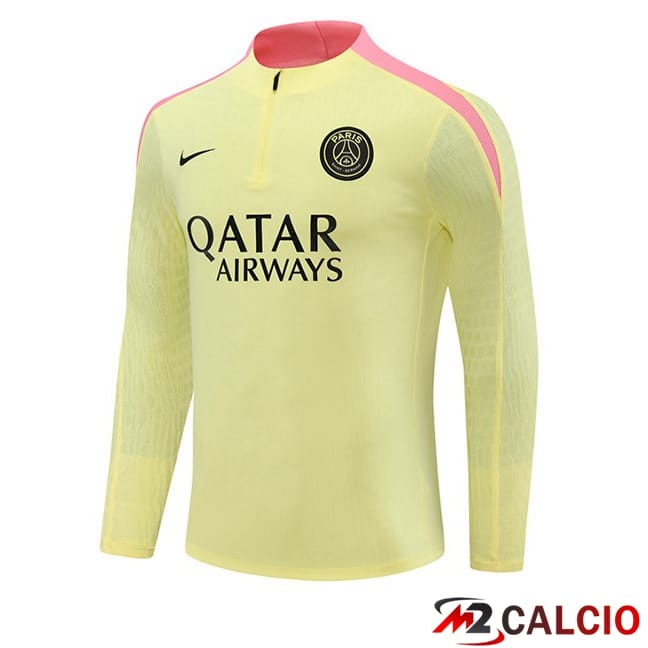 Felpa Allenamento Paris PSG Giallo 2024/2025