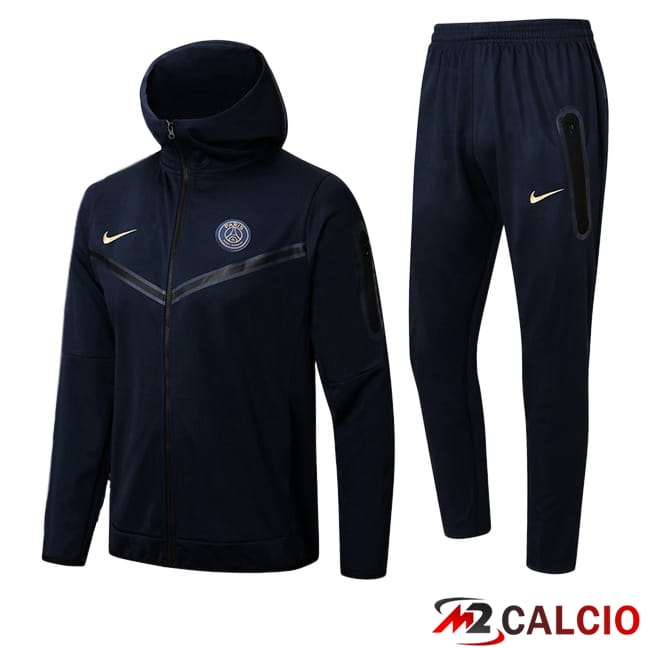 Tuta Calcio - Giacca A Vento Paris PSG Blu Reale 2024/2025